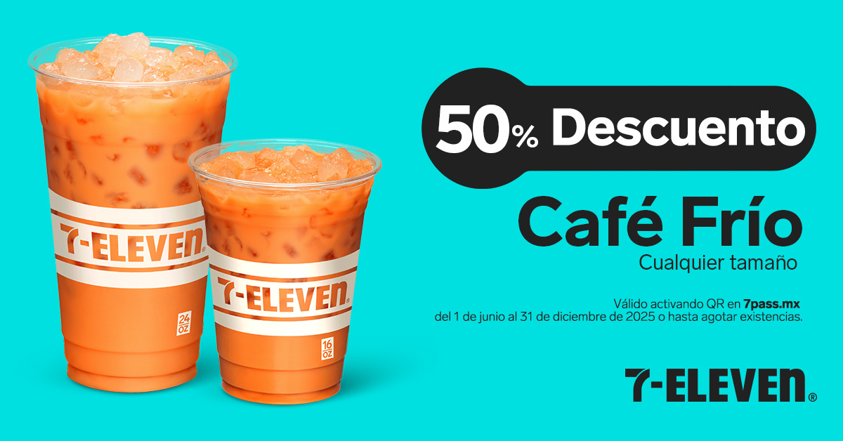 Cupón Café Frío al 50% desc.